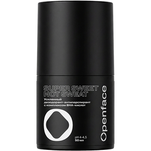 Дезодорант-ролик OPENFACE Усиленный дезодорант-антиперспирант с кислотами Super Sweet Not Sweat