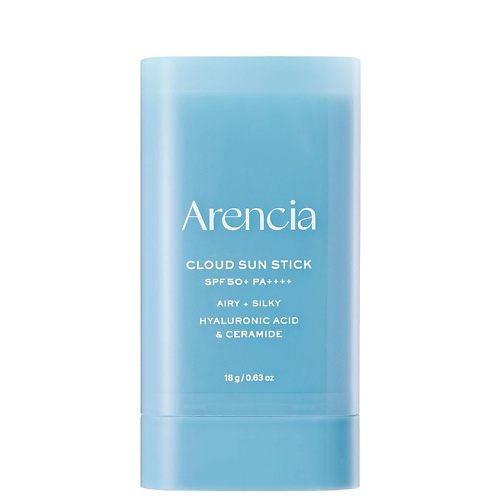 Стик для лица ARENCIA Увлажняющий солнцезащитный стик с PDRN и пептидами  Cloud Sun Stick