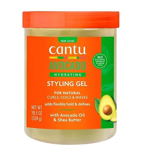 Гель для ухода за волосами CANTU Гель для ухода за волосами CANTU AVOCADO HYDRATING GEL ALCOHOL FREE 524 G
