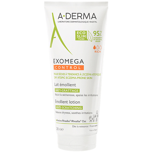 Лосьон для тела A-DERMA Смягчающий лосьон для тела Exomega Control