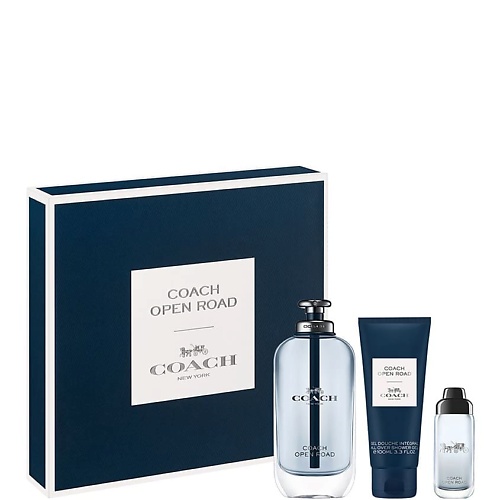 Набор парфюмерии COACH Набор парфюмерии OPEN ROAD SET (EDT 100ML + EDT 15ML + SG 100ML)