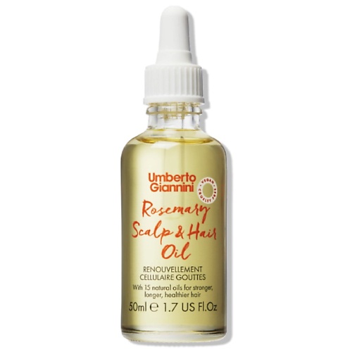Масло для волос UMBERTO GIANNINI Масло для волос ROSEMARY HAIR & SCALP OIL