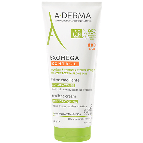 Крем для тела A-DERMA Смягчающий крем для лица и тела Exomega Control