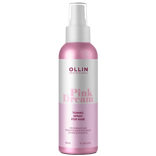 Спрей для ухода за волосами OLLIN PROFESSIONAL Тонирующий розовый спрей для волос Pink Dream