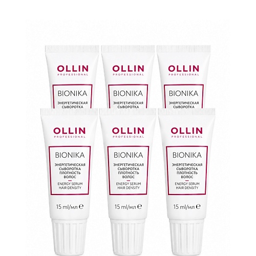 Сыворотка для ухода за волосами OLLIN PROFESSIONAL Энергетическая сыворотка Bionika Плотность волос