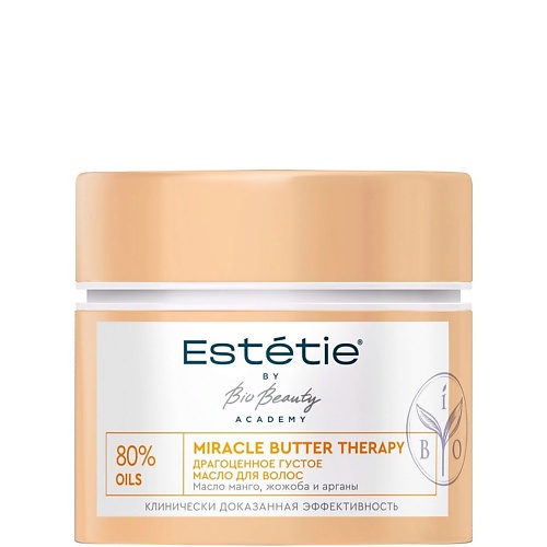 Масло для волос ESTETIE Густое масло для волос восстан и питание 80% OILS MIRACLE BUTTER
