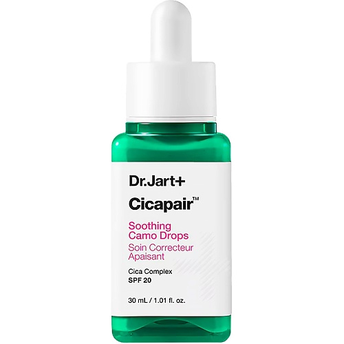 Сыворотка для лица DR. JART+ Успокаивающая сыворотка для коррекции цвета лица SPF 20 Cicapair Soothing Camo Drops