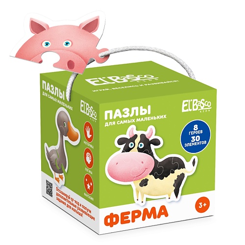 Развивающая игрушка EL'BASCO Пазл для малышей Ферма