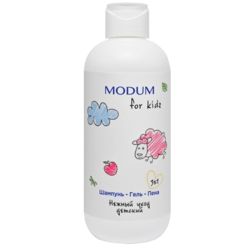 Шампунь для волос MODUM Шампунь-гель-пена 3 в 1 FOR KIDS Нежный уход детский