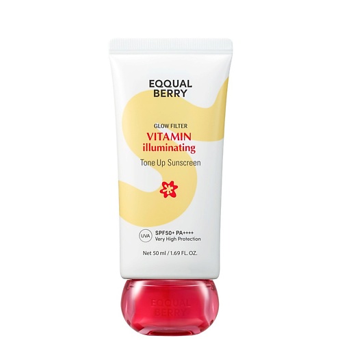 EQQUALBERRY Солнцезащитный тон-ап крем для сияния кожи VITAMIN ILLUMINATING TONE UP SUNSCREEN 50