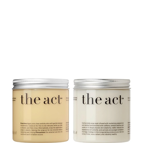 Набор средств для ухода за телом THE ACT Набор антицеллюлитное обертывание для тела горячее и холодное