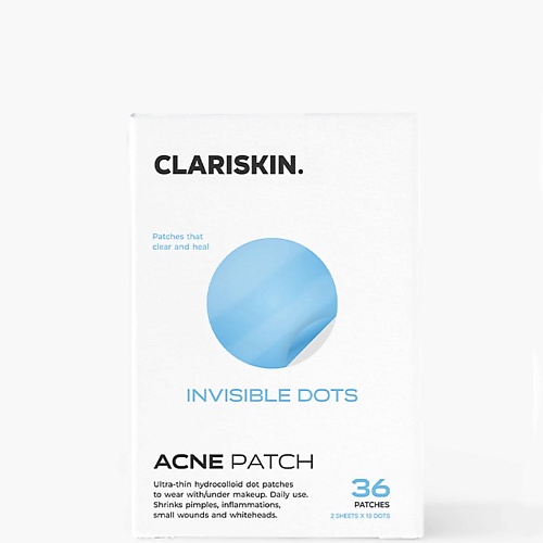 Патчи для лица CLARISKIN Invisible Dots Патчи от прыщей и акне невидимые от воспалений и под макияж