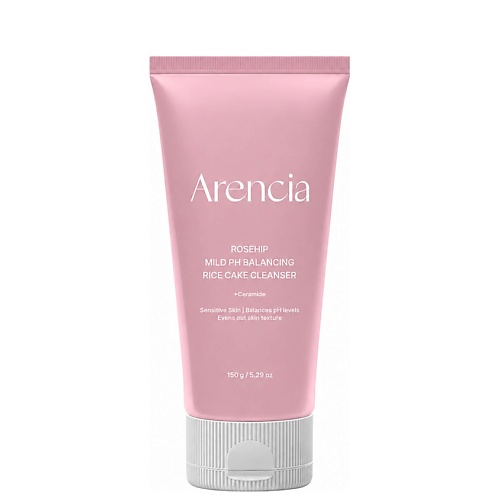 Пенка для умывания ARENCIA Пенка для умывания Rosehip Mild PH Balancing Rice Cake Cleanser