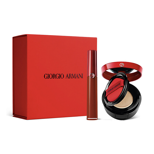 Набор средств для макияжа GIORGIO ARMANI Подарочный набор Makeup Set Жидкая помада+Snakeskin Print Red Cushion