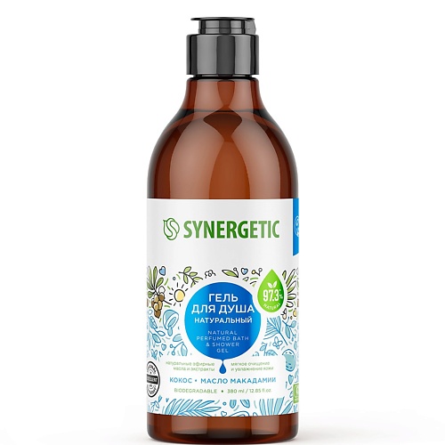 Гель для душа SYNERGETIC Гель для душа Кокос и масло макадамии