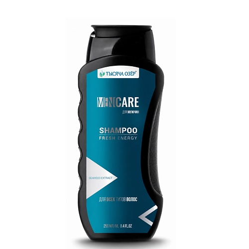 Шампунь для волос ТЫСЯЧА ОЗЁР Шампунь для волос мужской FOR MEN с морскими водорослями