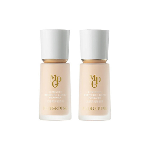 Тональное средство MAOGEPING Тональный крем с сияющим финишем Luminous Moisture Liquid, 2 шт.