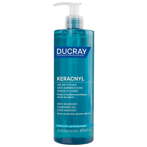 DUCRAY Очищающий гель для лица и тела Keracnyl 400