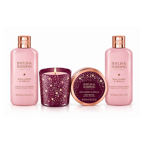 Набор средств для ухода за телом BAYLIS&HARDING BAYLIS & HARDING Подарочный набор для тела Wild Cherry & Vanilla