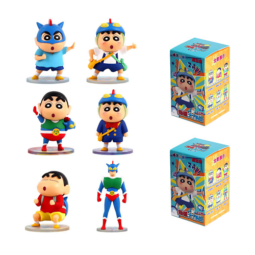 Развивающая игрушка MINISO Игрушка-сюрприз x Chaodou Bear Crayon Shin Chan Dynamic Battle Collection