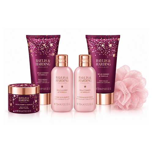 Набор средств для ухода за телом BAYLIS&HARDING BAYLIS & HARDING Подарочный набор для тела Wild Cherry & Vanilla