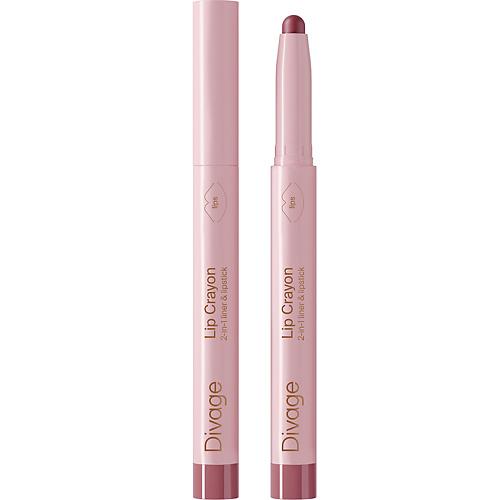Карандаш для губ DIVAGE Автоматический карандаш-помада для губ 2 в 1 Lip Crayon
