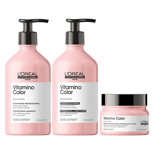 Набор для ухода за волосами L'OREAL PROFESSIONNEL Набор средств для окрашенных волос L'Oreal Professionnel Vitamino Color