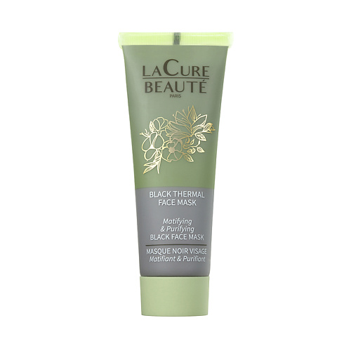 Маска для лица LA CURE BEAUTE Очищающая и матирующая маска с глиной Black Thermal Face Mask