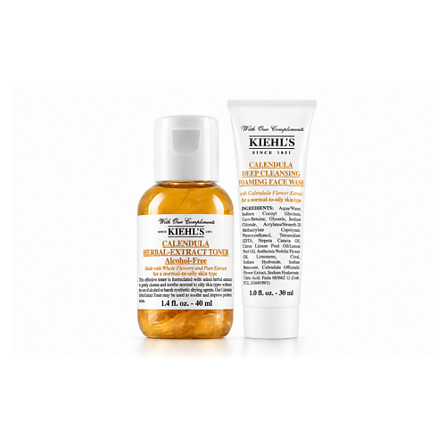 KIEHL'S Набор для очищения лица Calendula