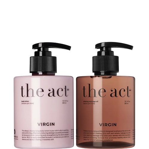 Набор средств для ухода за телом THE ACT Подарочный набор для тела, молочко и масло для массажа