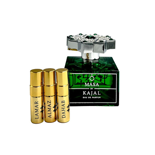 Набор парфюмерии KAJAL Набор парфюмерии MASA SET (MASA EDP 100 ML + DAHAB EDP 3 ML + LAMAR 3 ML + ALMAZ 3 ML)