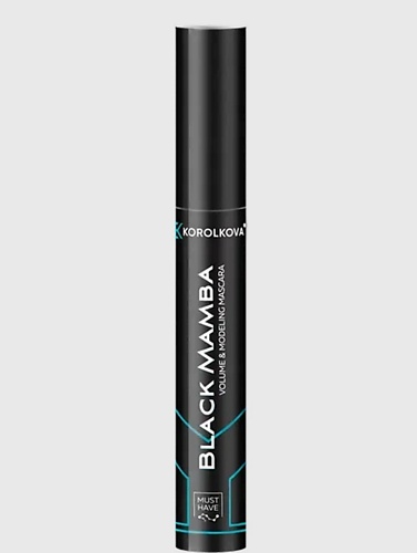 Тушь для ресниц KOROLKOVA Чёрная тушь BLACK MAMBA с эффектом накладных ресниц