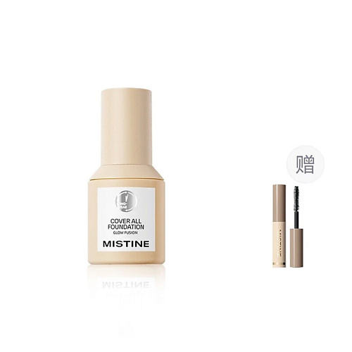 Набор средств для лица MISTINE Тональный крем Cover All Foundation Glow Fusion + Тушь