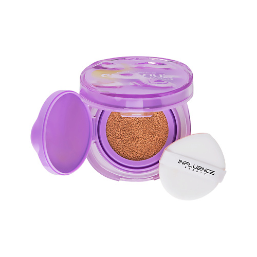 Тональное средство INFLUENCE BEAUTY Кушон тональный для лица CREATIUM с натурально-матовым покрытием