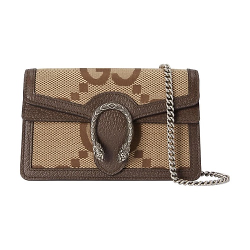 Сумка GUCCI Сумка Dionysus Canvas With Leather Trim Flap Bag Chain Bag Shoulder (Bag+Dust Bag)