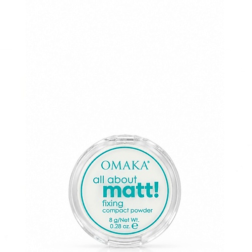 OMAKA Матирующая компактная пудра, фиксирующая для лица, банановая для матового финиша 8