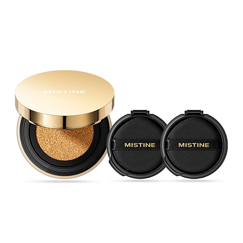 Набор средств для лица MISTINE Набор Gold Perfect Cover Cushion Set (Кушон + 2 сменных блока)
