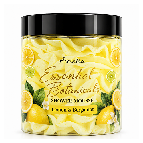 Гель для душа ACCENTRA Мусс для душа Essential Botanics Lemon & Bergamot