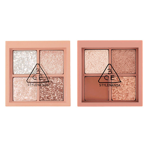 Набор средств для глаз 3CE Набор из 2 мини-палеток теней для век Mini Multi Eye Color Palette