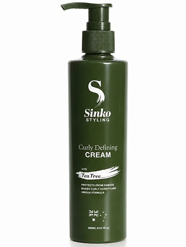 SINKO STYLING Крем для формирования и фиксации кудрей с маслом чайного дерева, несмываемый 300