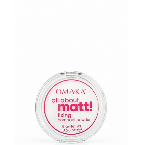 OMAKA Матирующая компактная пудра, фиксирующая для лица, банановая для матового финиша 8