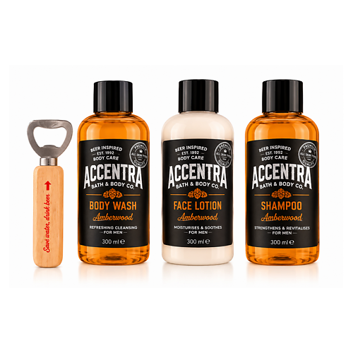 ACCENTRA Набор для тела Men's Collection с открывалкой
