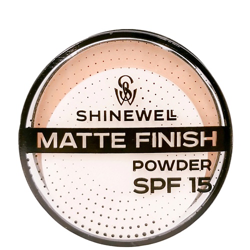 Пудра для лица SHINEWELL Матирующая пудра SPF 15 компактная легкая