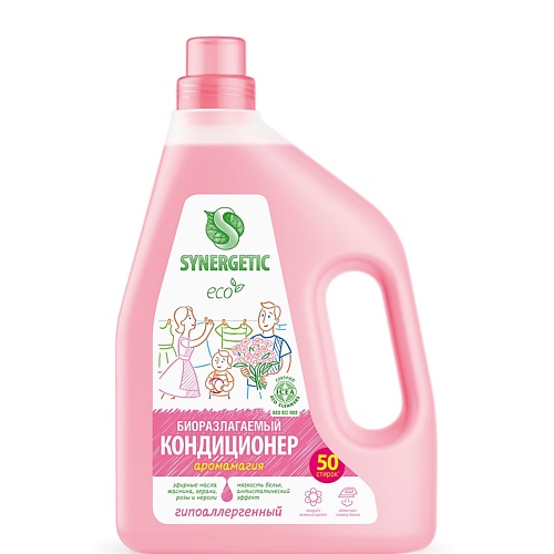 SYNERGETIC Кондиционер-ополаскиватель для белья "Аромамагия" 50 стирок 1500