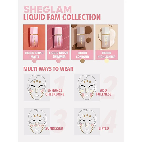 Румяна SHEGLAM Румяна COLOR BLOOM LIQUID BLUSH-ON POINT