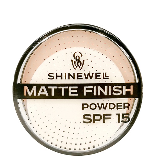Пудра для лица SHINEWELL Матирующая пудра SPF 15 компактная легкая