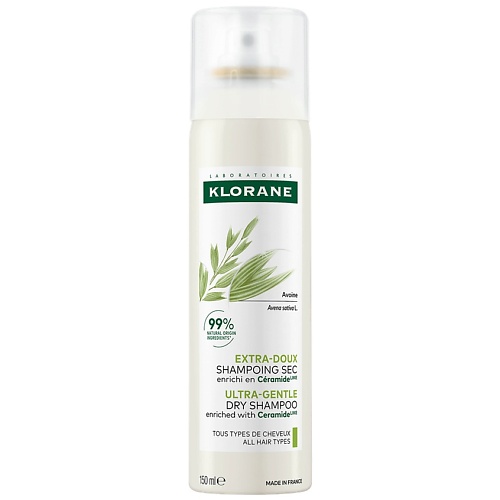 Сухой шампунь KLORANE Сухой шампунь с молочком Овса Ultra-Gentle Dry Shampoo