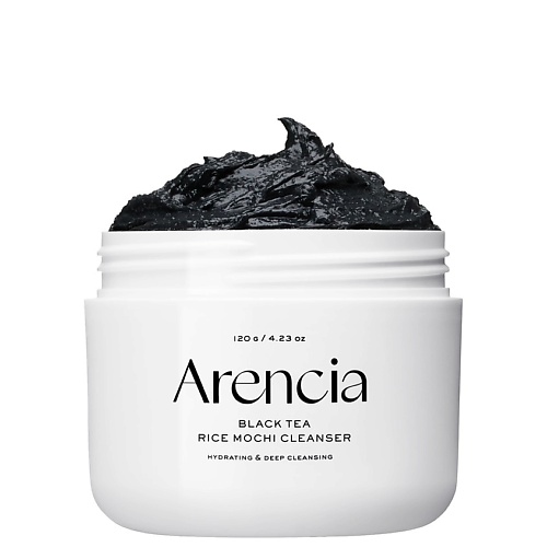 Пенка для умывания ARENCIA Очищающее средство с чёрным чаем и юдзу  Black Tea Rice Mochi Cleanser