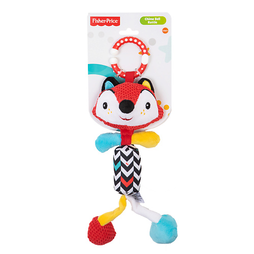 Мягкая игрушка FISHER PRICE Погремушка с колокольчиком Лисёнок 0+