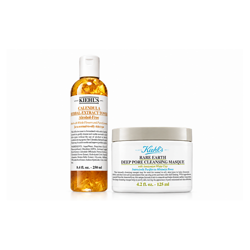 KIEHL'S Набор для очищения лица Rare Earth & Calendula